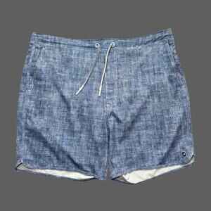 Johnnie-O Ariba Blue Lake Patterned Swim Trunks XL